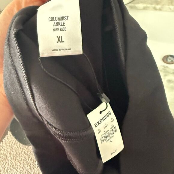 Express Women’s XL Black Columnist Pants Dress Office Core Career New - Picture 6 of 7